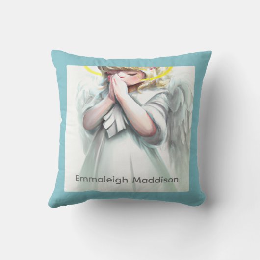祈の小さな女の子 クッション (裏面)