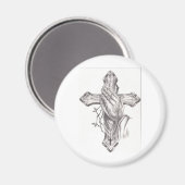 祈の手と十字架 マグネット (正面/裏面)