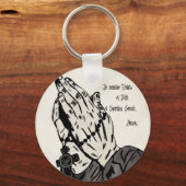 祈の手(十字の印を付けて) キーホルダー (正面)