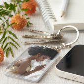 祈の母が金ゴールド キーホルダー (正面右)