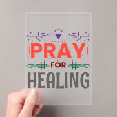 祈の癒インスパイアし アクリル招待状 (インサイチュ (ポータブル))