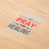 祈の癒インスパイアし アクリル招待状 (レイダウン)