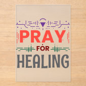 祈の癒インスパイアし アクリル招待状 (正面)