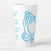 「祈もっとも、心配する必要がない」マグ感動的ン カフェラテマグ (正面)