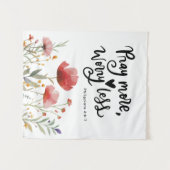 祈もっと心配の無い感動的引用文聖書 タペストリー (正面(横))