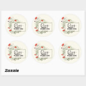 祈もっと心配の無い感動的引用文聖書 ラウンドシール (シート)