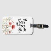 祈もっと心配の無い感動的引用文聖書 ラゲッジタグ (正面横)