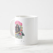 祈りがすべてを変える - インスピレーションあふれる花柄 コーヒーマグカップ (正面左)