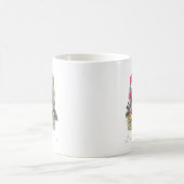 祈りがすべてを変える - インスピレーションあふれる花柄 コーヒーマグカップ (中央)