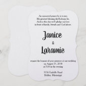 祈りが叶う ウェディング招待状 招待状 (正面/裏面)