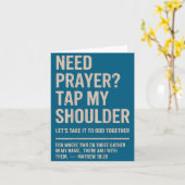 祈りが必要です タップ 肩 キリスト教徒 カード (黄色い花)