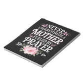 祈りで燃えるお母さんをナメるな ノートパッド (回転)
