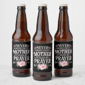 祈りで燃えるお母さんをナメるな ビールラベル (ボトル)
