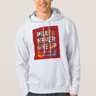 祈りと諦めない心 メタリックテックフォントTシャツ パーカ