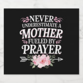 祈りによって突き動かされる母を決して過小評価するな ビールラベル (シングルラベル)