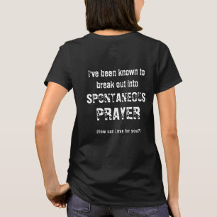 祈りのお力になれるかも キリスト教 英語 柄Tシャツ Tシャツ