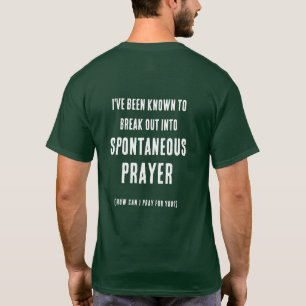 祈りのできる人 スパontaneous Prayer グリーン Tシャツ