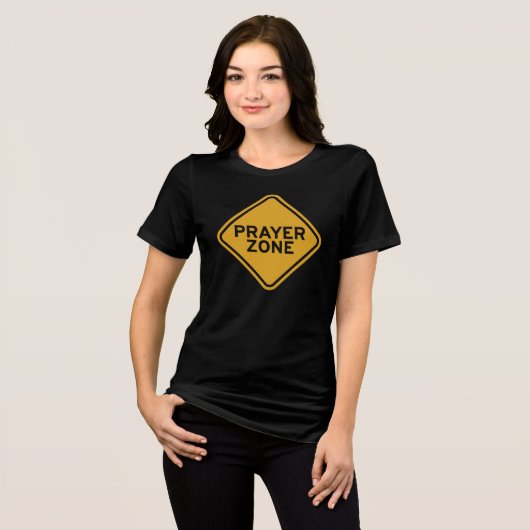 祈りのゾーン - 神と語りなさい トライブレンドＴシャツ (正面全面)