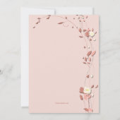 祈りのビーズを使った宗教的な写真招待状 招待状 (裏面)