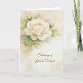 祈りの中であなたを想う　キリスト教の追悼 カード (正面)