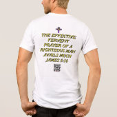 祈りの力と姿勢 Tシャツ HPM (裏面)