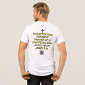 祈りの力と姿勢 Tシャツ HPM (裏面全面)
