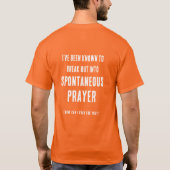祈りの力 キリスト教のあなたのためのTシャツ Tシャツ (裏面)