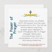 祈りの力 証言カード (正面/裏面)