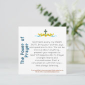 祈りの力 証言カード (スタンド正面)