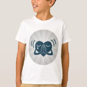祈りの心ミニマルスピリチュアル Tシャツ (正面)
