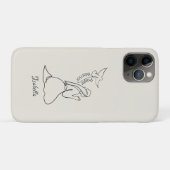 祈りの戦士のデザイン+名前のカスタマイズ Case-Mate iPhoneケース (裏面(横))