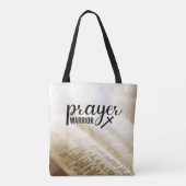 祈りの戦士 オープンバイブル クリスチャンクロス トートバッグ (裏面)