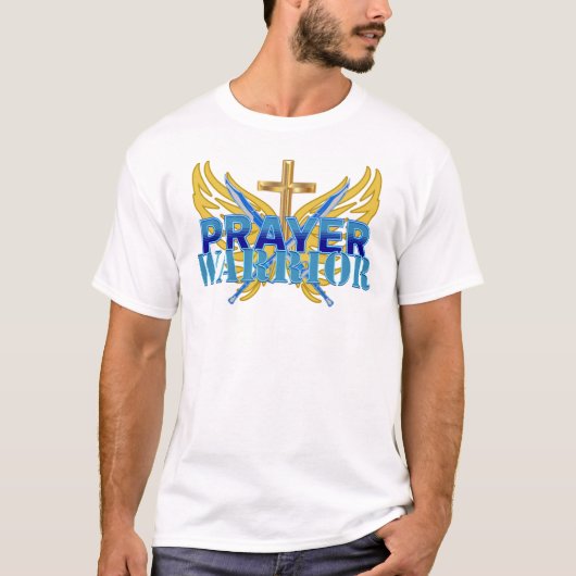 祈りの戦士 キリスト教戦士 聖霊の戦い Tシャツ (正面)
