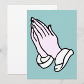 祈りの手の招待状 招待状 (正面/裏面)