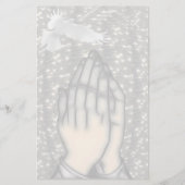 祈りの手 便箋 (裏面)