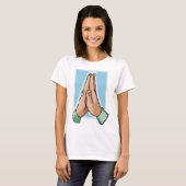 祈りの手 Tシャツ (正面フル)