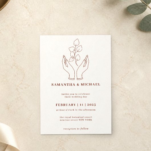 祈りの花の手 招待状