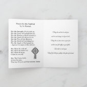 祈りの言葉および天恵のセントパトリックの日 カード (内部)