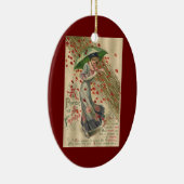 祈りの言葉からサンバレンタインデーヴィンテージレビクトリアンディ セラミックオーナメント (右)