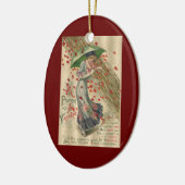 祈りの言葉からサンバレンタインデーヴィンテージレビクトリアンディ セラミックオーナメント (左)