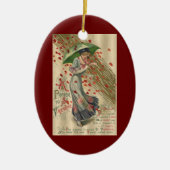 祈りの言葉からサンバレンタインデーヴィンテージレビクトリアンディ セラミックオーナメント (正面)