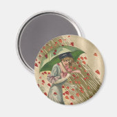 祈りの言葉からサンバレンタインデーヴィンテージレビクトリアンディ マグネット (正面/裏面)