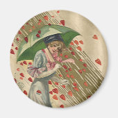 祈りの言葉からサンバレンタインデーヴィンテージレビクトリアンディ マグネット (正面)