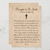祈りの言葉からSt Judeへヒーリング&強度フラットカード (正面/裏面)