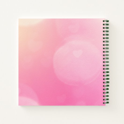 祈りの言葉が全てを変更感動的 ノートブック (裏面)