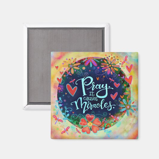 祈りの言葉が奇跡を起こすインスピリシティ信仰マグネット マグネット (正面/裏面)