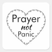 祈りの言葉ではなくインスパイアパニック引用文 スクエアシール (正面)