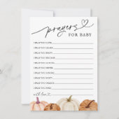 祈りの言葉とウィッシュのベビーカード 招待状 (正面)
