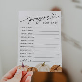 祈りの言葉とウィッシュのベビーカード 招待状