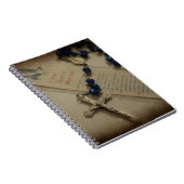 祈りの言葉とロザリオ ノートブック (右側)